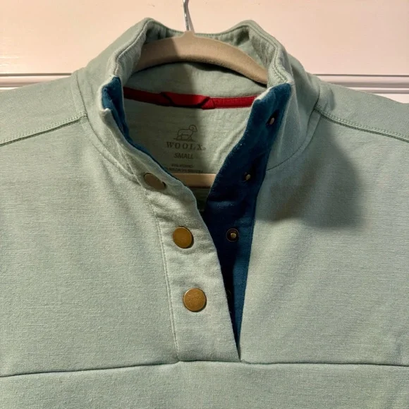 WOOLX Charlie Pullover in Mint Green - Picture 4 of 6